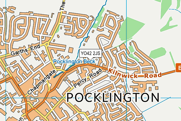 YO42 2JS map - OS VectorMap District (Ordnance Survey)