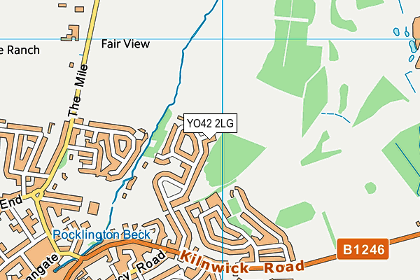 YO42 2LG map - OS VectorMap District (Ordnance Survey)