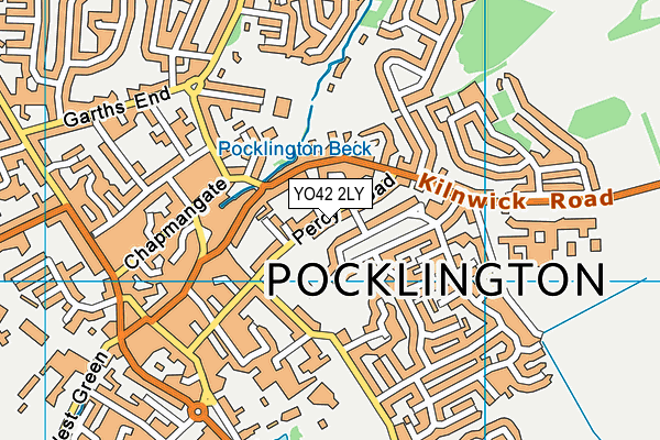 YO42 2LY map - OS VectorMap District (Ordnance Survey)