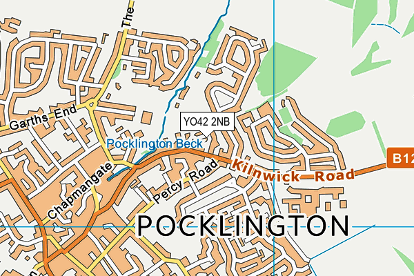 YO42 2NB map - OS VectorMap District (Ordnance Survey)