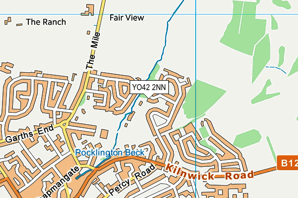 YO42 2NN map - OS VectorMap District (Ordnance Survey)