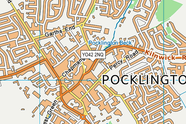 YO42 2NQ map - OS VectorMap District (Ordnance Survey)