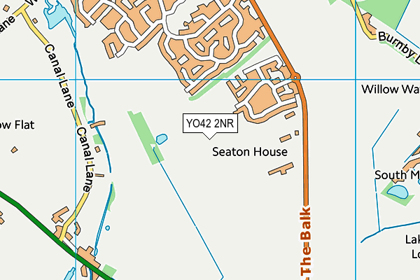 YO42 2NR map - OS VectorMap District (Ordnance Survey)