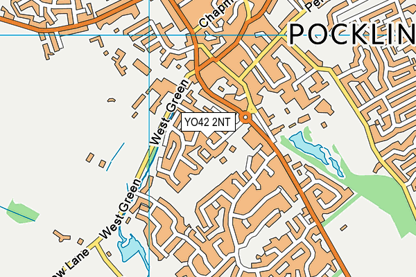 YO42 2NT map - OS VectorMap District (Ordnance Survey)