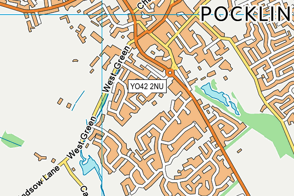 YO42 2NU map - OS VectorMap District (Ordnance Survey)