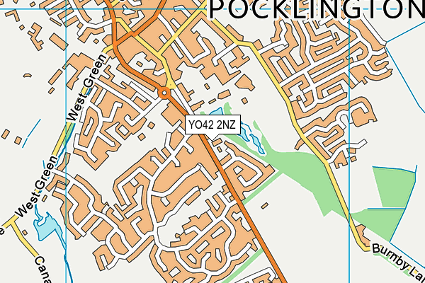 YO42 2NZ map - OS VectorMap District (Ordnance Survey)