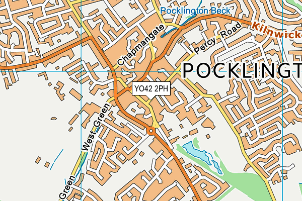 YO42 2PH map - OS VectorMap District (Ordnance Survey)