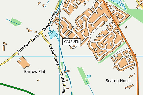 YO42 2PN map - OS VectorMap District (Ordnance Survey)