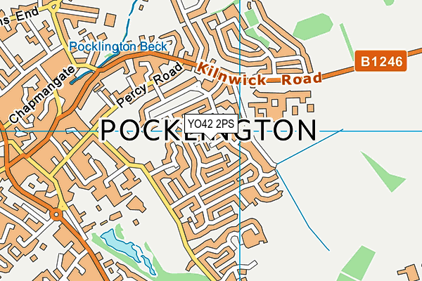 YO42 2PS map - OS VectorMap District (Ordnance Survey)