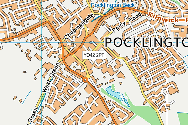 YO42 2PT map - OS VectorMap District (Ordnance Survey)