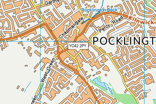 YO42 2PY map - OS VectorMap District (Ordnance Survey)