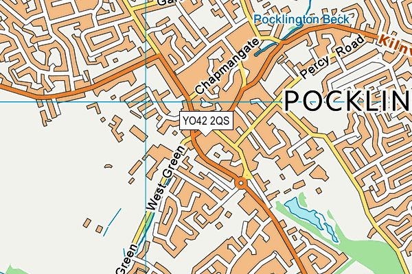 YO42 2QS map - OS VectorMap District (Ordnance Survey)