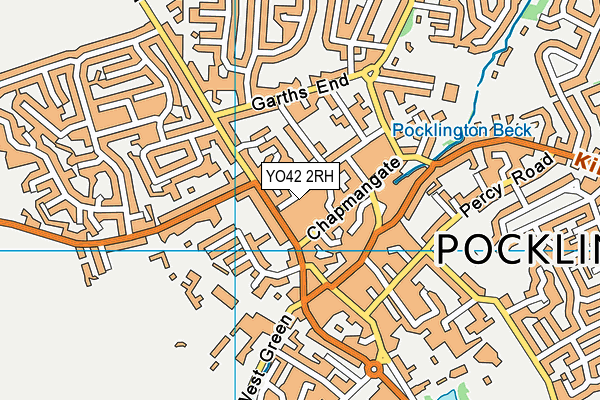 YO42 2RH map - OS VectorMap District (Ordnance Survey)
