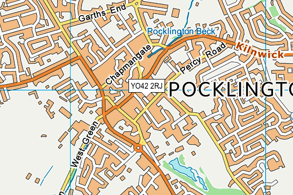 YO42 2RJ map - OS VectorMap District (Ordnance Survey)