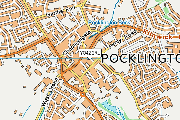 YO42 2RL map - OS VectorMap District (Ordnance Survey)