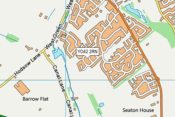 YO42 2RN map - OS VectorMap District (Ordnance Survey)