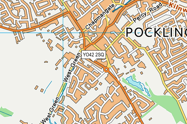 YO42 2SQ map - OS VectorMap District (Ordnance Survey)