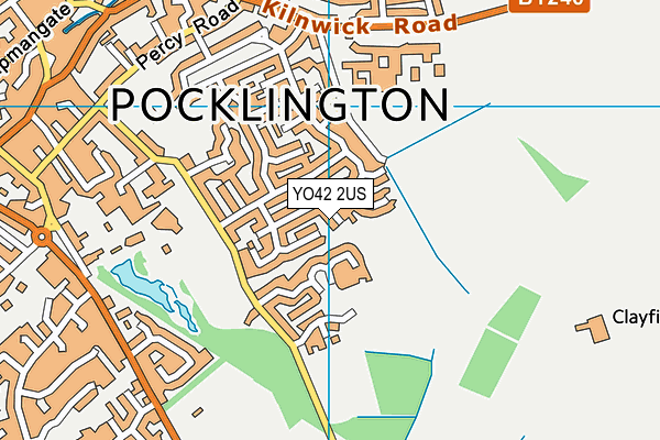 YO42 2US map - OS VectorMap District (Ordnance Survey)