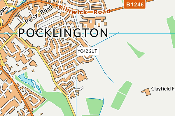 YO42 2UT map - OS VectorMap District (Ordnance Survey)