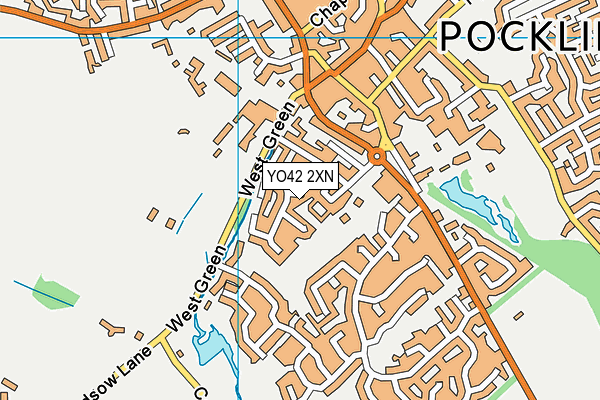 YO42 2XN map - OS VectorMap District (Ordnance Survey)