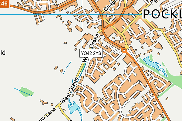YO42 2YS map - OS VectorMap District (Ordnance Survey)