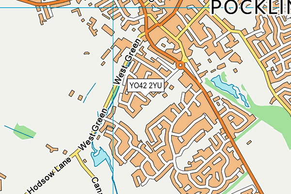 YO42 2YU map - OS VectorMap District (Ordnance Survey)