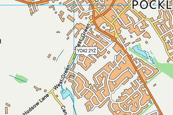 YO42 2YZ map - OS VectorMap District (Ordnance Survey)