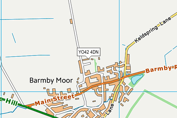 YO42 4DN map - OS VectorMap District (Ordnance Survey)