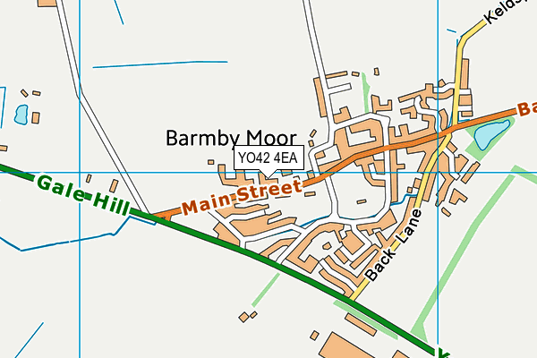 YO42 4EA map - OS VectorMap District (Ordnance Survey)