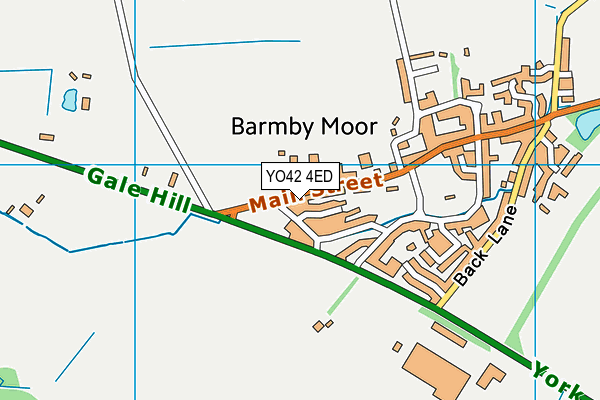 YO42 4ED map - OS VectorMap District (Ordnance Survey)