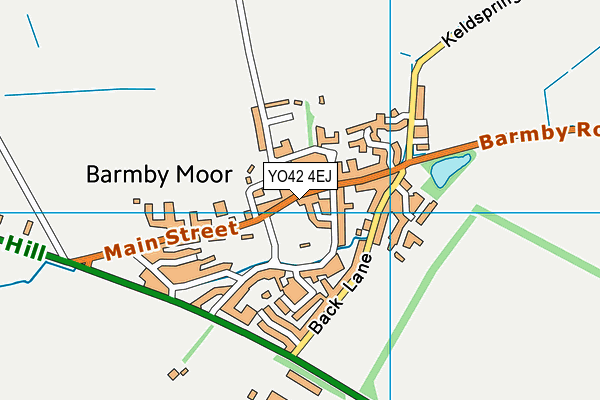 YO42 4EJ map - OS VectorMap District (Ordnance Survey)