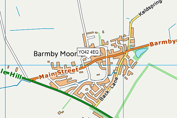 Barmby Moor Church of England Primary School map (YO42 4EQ) - OS VectorMap District (Ordnance Survey)