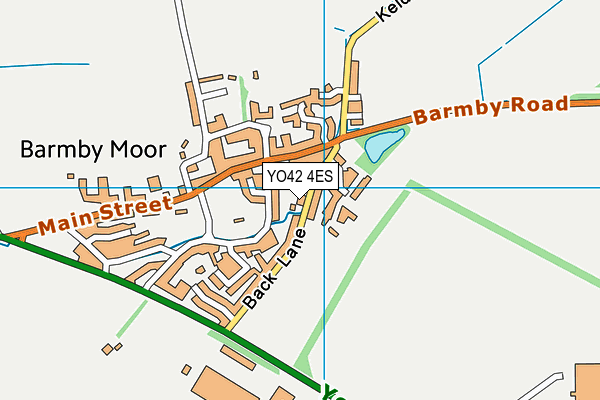 YO42 4ES map - OS VectorMap District (Ordnance Survey)