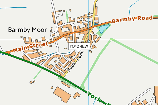 YO42 4EW map - OS VectorMap District (Ordnance Survey)