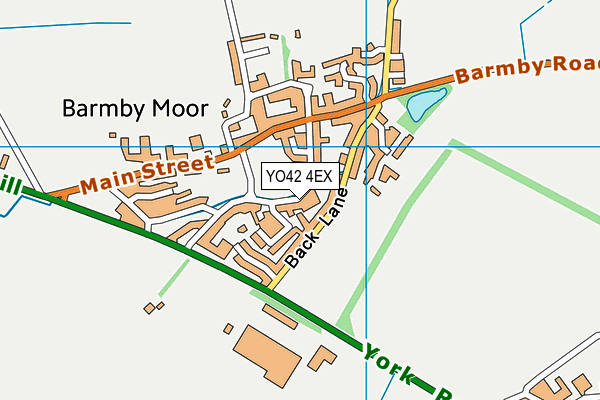 YO42 4EX map - OS VectorMap District (Ordnance Survey)