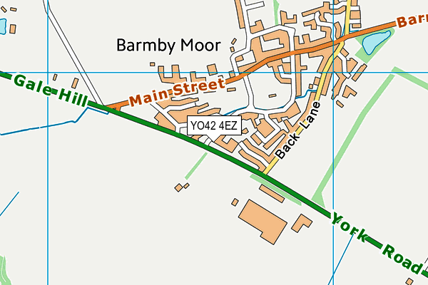 YO42 4EZ map - OS VectorMap District (Ordnance Survey)