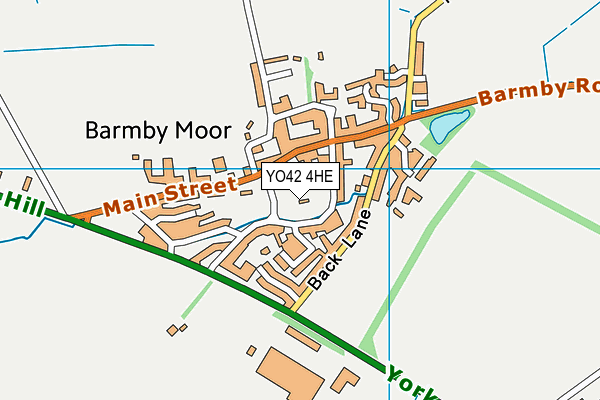 YO42 4HE map - OS VectorMap District (Ordnance Survey)