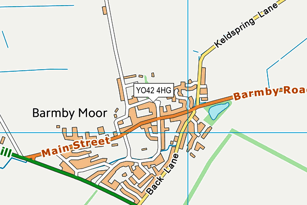 YO42 4HG map - OS VectorMap District (Ordnance Survey)