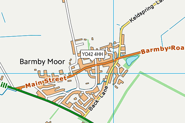 YO42 4HH map - OS VectorMap District (Ordnance Survey)