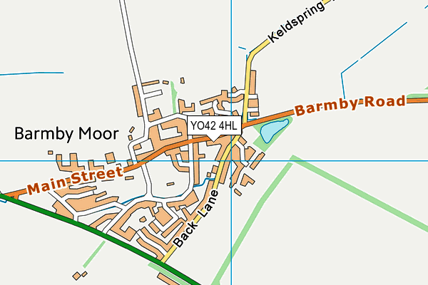 YO42 4HL map - OS VectorMap District (Ordnance Survey)