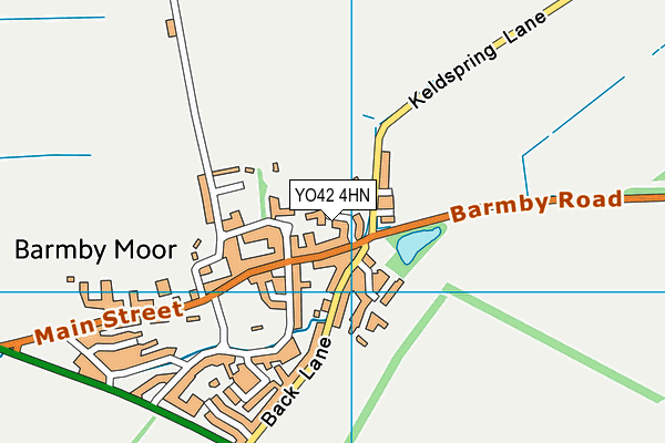 YO42 4HN map - OS VectorMap District (Ordnance Survey)