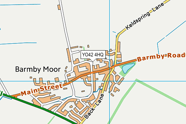 YO42 4HQ map - OS VectorMap District (Ordnance Survey)