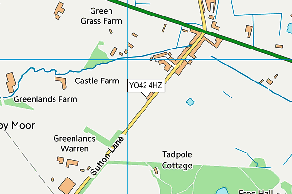 YO42 4HZ map - OS VectorMap District (Ordnance Survey)