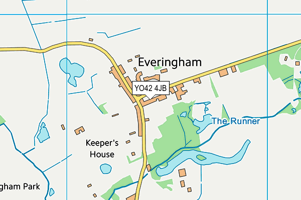 YO42 4JB map - OS VectorMap District (Ordnance Survey)