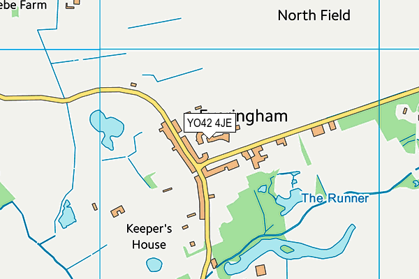 YO42 4JE map - OS VectorMap District (Ordnance Survey)