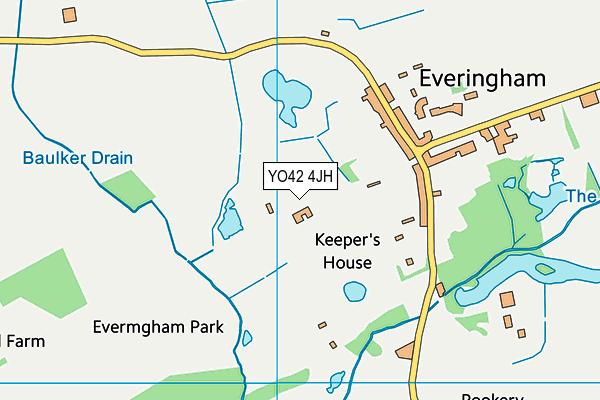 YO42 4JH map - OS VectorMap District (Ordnance Survey)