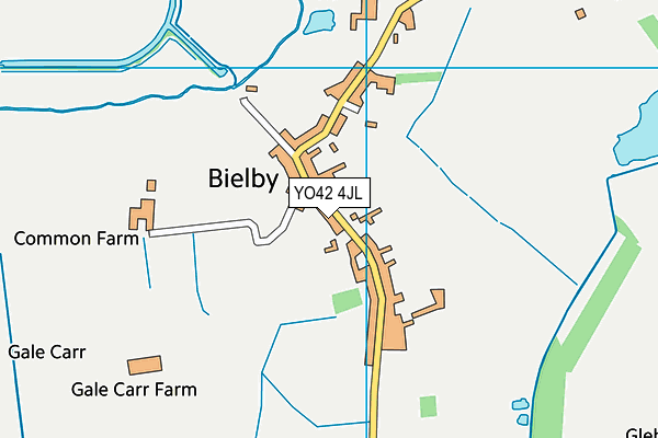 YO42 4JL map - OS VectorMap District (Ordnance Survey)