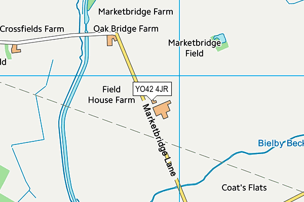 YO42 4JR map - OS VectorMap District (Ordnance Survey)