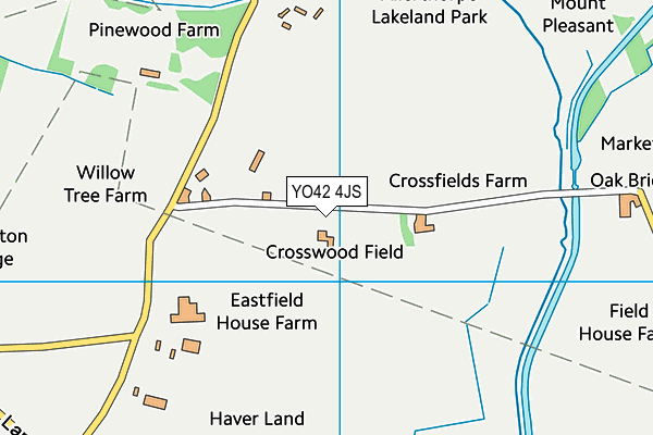 YO42 4JS map - OS VectorMap District (Ordnance Survey)