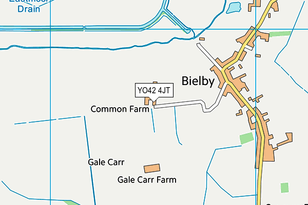 YO42 4JT map - OS VectorMap District (Ordnance Survey)